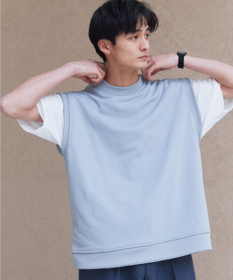 THE SHOP TK「【ベスト＋半袖Tシャツセット】CAVEアンサンブルベスト」|Tシャツ・カットソー|