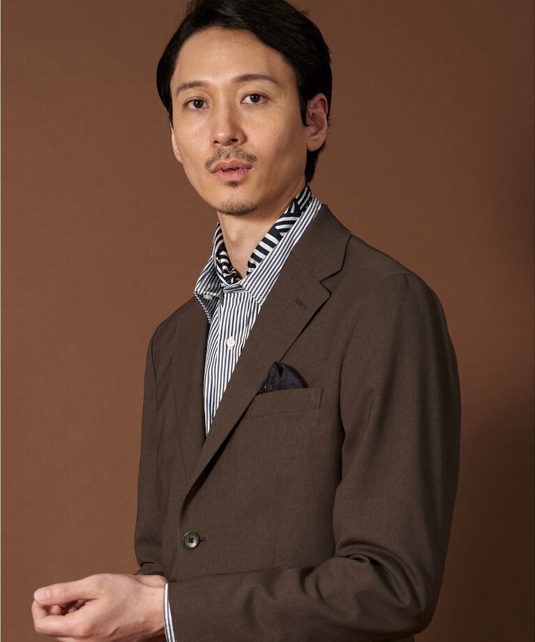 THE SHOP TK「AVANTドライツイルジャケット【セットアップ可/ビジネス対応/洗える/ストレッチ素材/シワになりに」|テーラードジャケット|