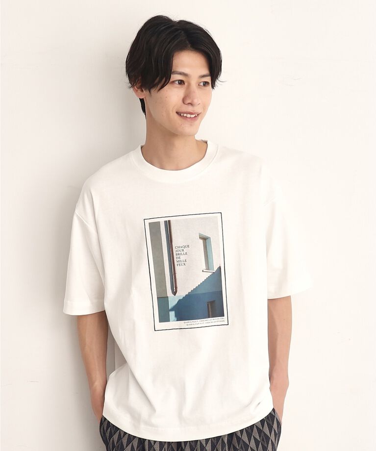 THE SHOP TK「オーガニックコットンFrenchフォトTシャツ」|Tシャツ・カットソー|