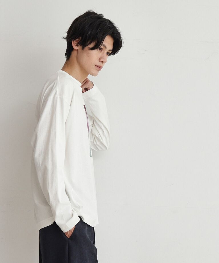 THE SHOP TK「【6色展開】Parisフォト／ロゴ長袖Tシャツ」|Tシャツ・カットソー|