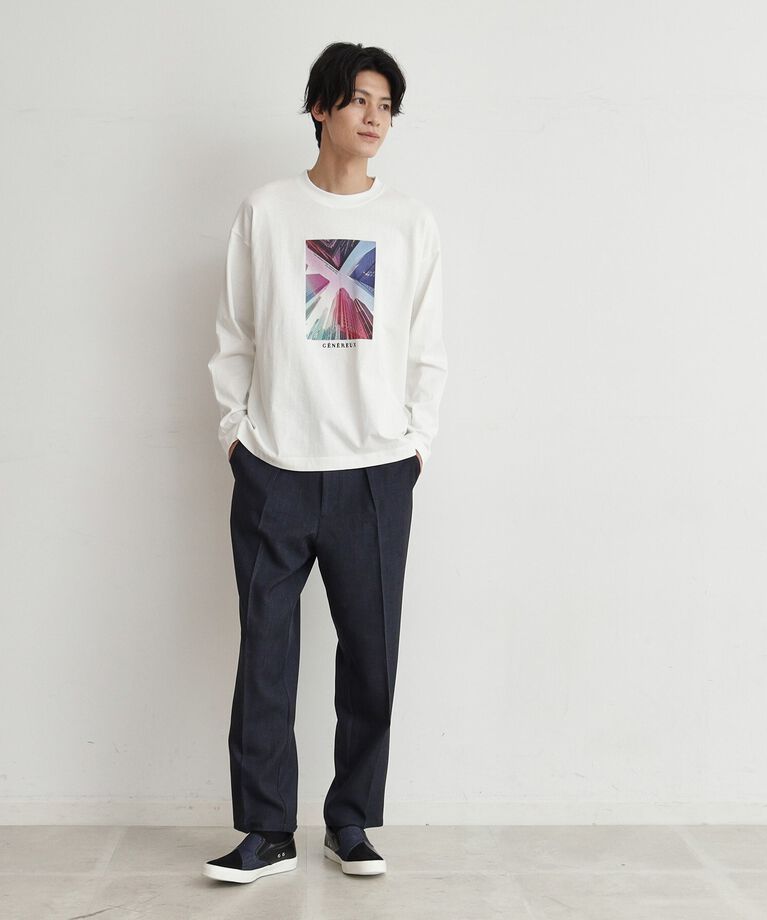THE SHOP TK「【6色展開】Parisフォト／ロゴ長袖Tシャツ」|Tシャツ・カットソー|
