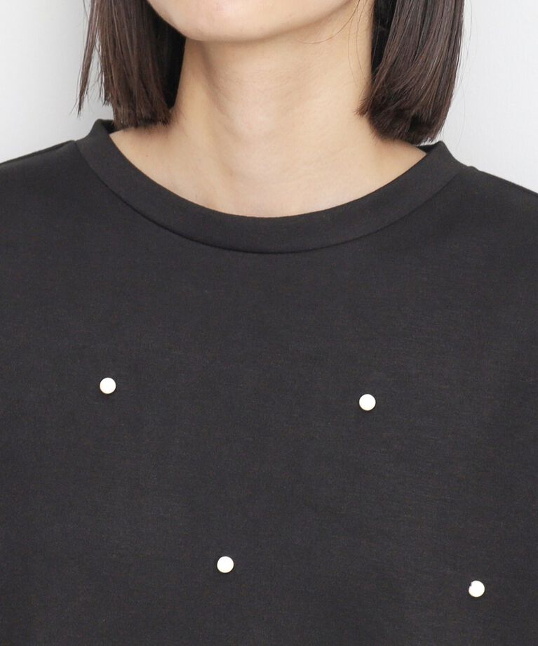 THE SHOP TK「パール付きプルオーバー【洗える】」|Tシャツ・カットソー|