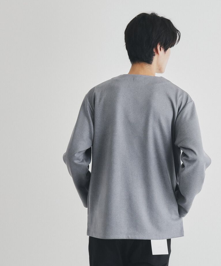 THE SHOP TK「杢スウェードタッチカーディガン」|カーディガン|