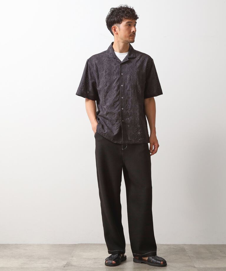 THE SHOP TK「ブッチャー配色ワイドパンツ」|その他|