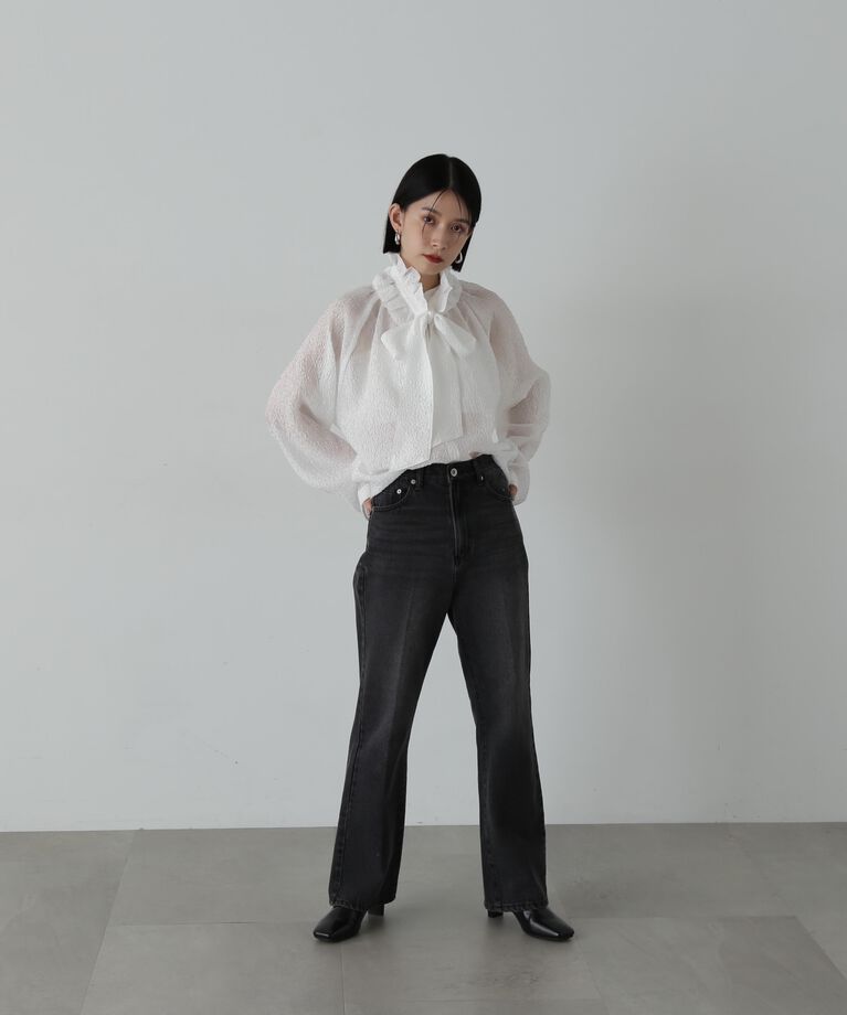 「ナチュラルフレアデニムパンツ」|その他|