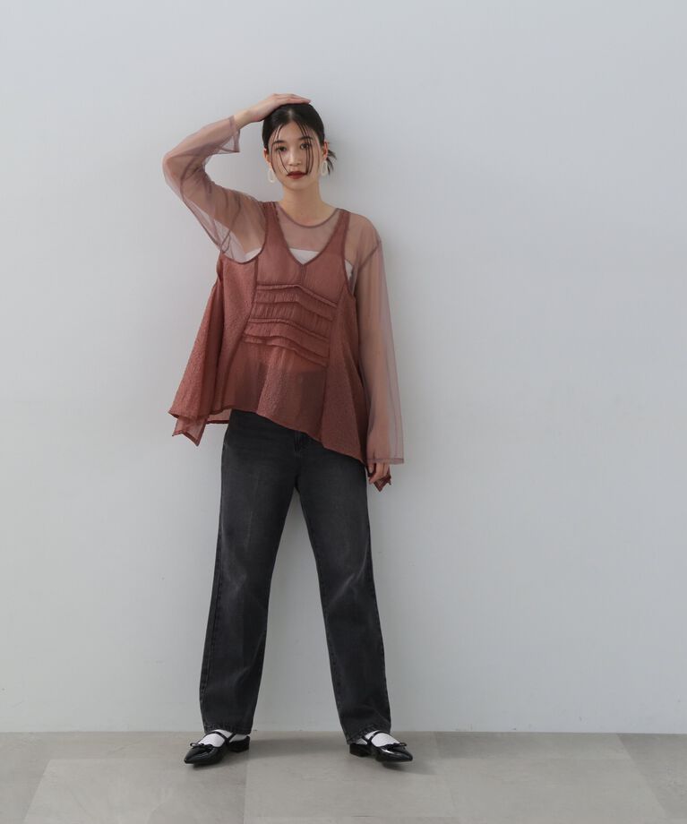 「ナチュラルフレアデニムパンツ」|その他|