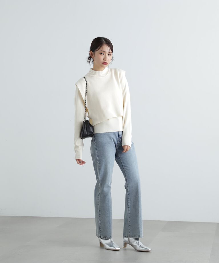  「ナチュラルフレアデニムパンツ」|その他|
