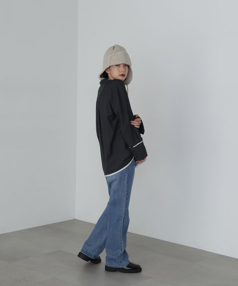  「ナチュラルフレアデニムパンツ」|その他|