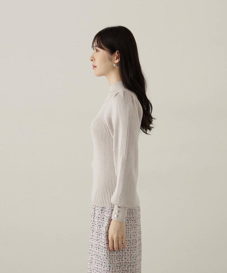 PROPORTION BODY DRESSING「ハイネックボリュームスリーブニット」|ニット・セーター|