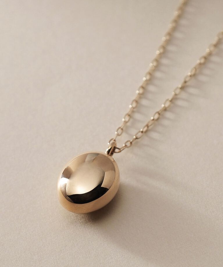 COCOSHNIK「K10中空オーバルシェイプ ネックレス」|ネックレス|
