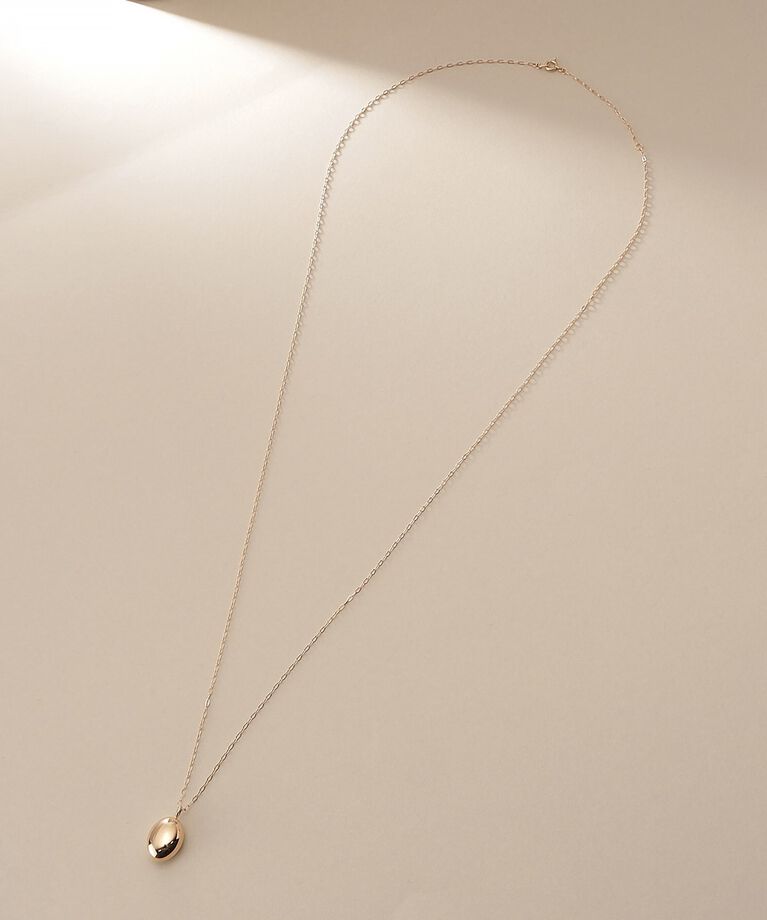 COCOSHNIK「K10中空オーバルシェイプ ネックレス」|ネックレス|