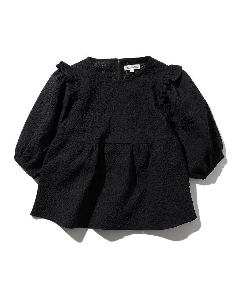 SHOO･LA･RUE「【110-140cm/プチセレ】エンボスブラウス」|シャツ・ブラウス|