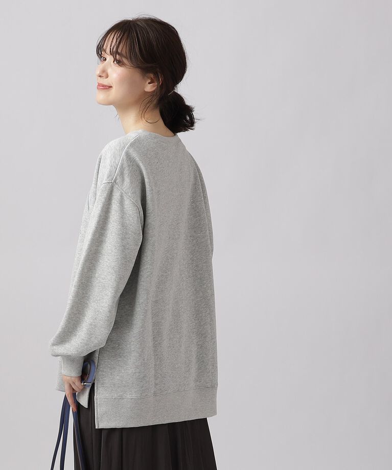 SHOO･LA･RUE「【体型カバー】季節の変わり目に ロゴ アソート 裏毛スウェット」|パーカー|