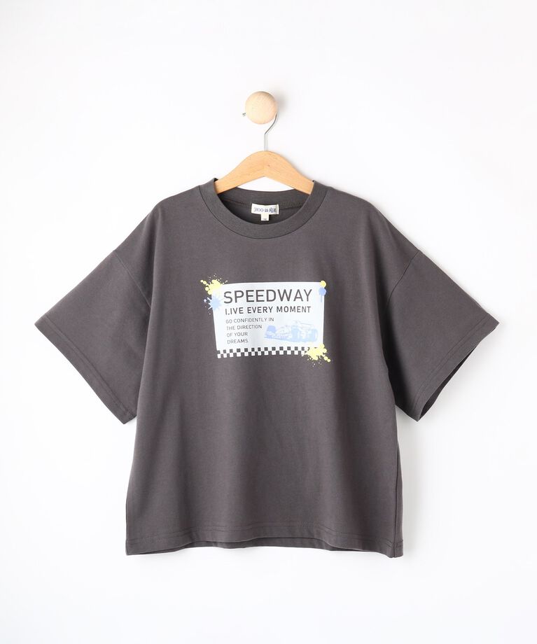 SHOO･LA･RUE「【130-150cm】BOYプリントTシャツ」|Tシャツ・カットソー|チャコールグレー(0