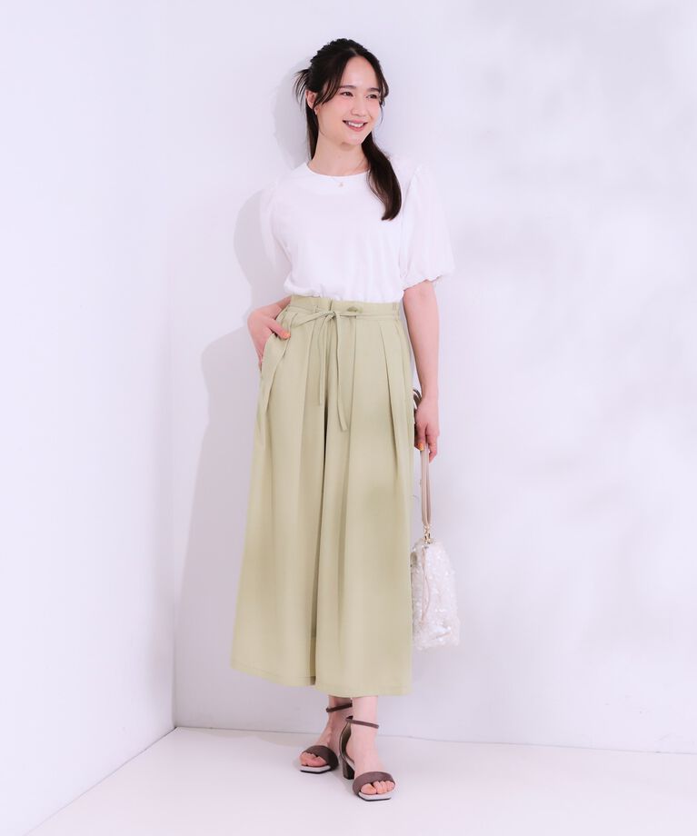 SHOO･LA･RUE「【シューアイス】袖シアーバルーントップス」|Tシャツ・カットソー|