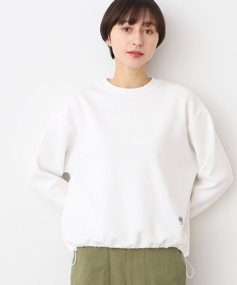 Dessin「【洗える】ドローコード付きカットソー（XS～L）」|Tシャツ・カットソー|ホワイト(001)