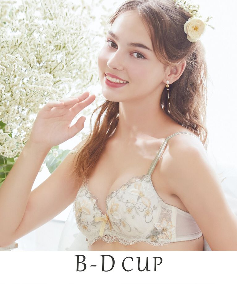 Risa Magli「フルーリ ブラジャー」|インナー|アイボリー(004)