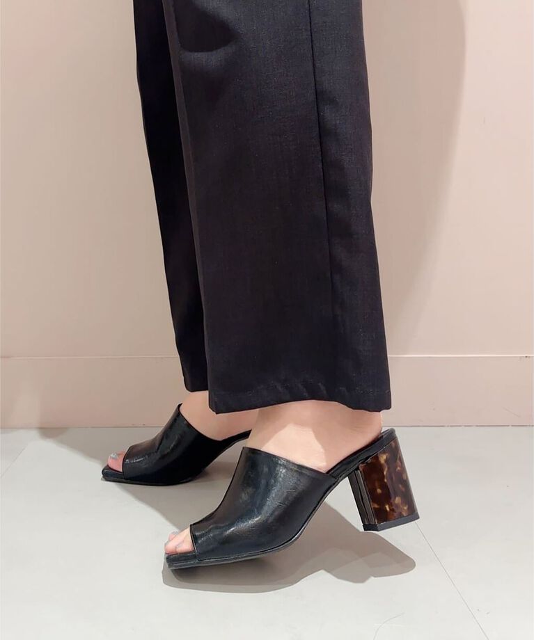 ESPERANZA「スクエアトゥブロックヒールサンダル 24SS」|サンダル|