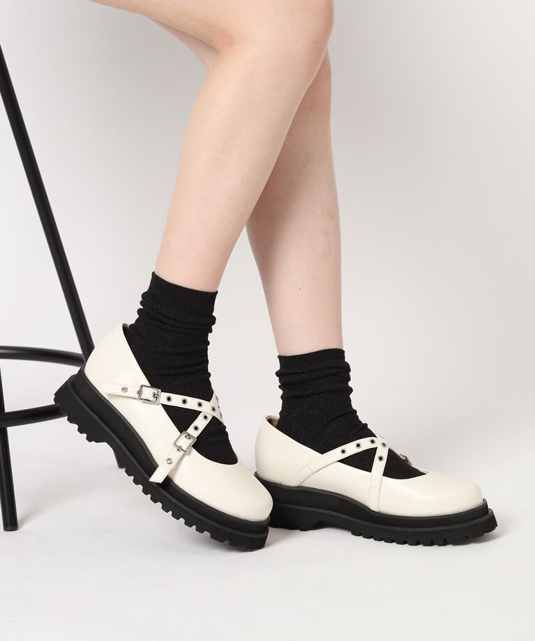 ESPERANZA「グロメットクロスストラップスニーカー」|スニーカー|