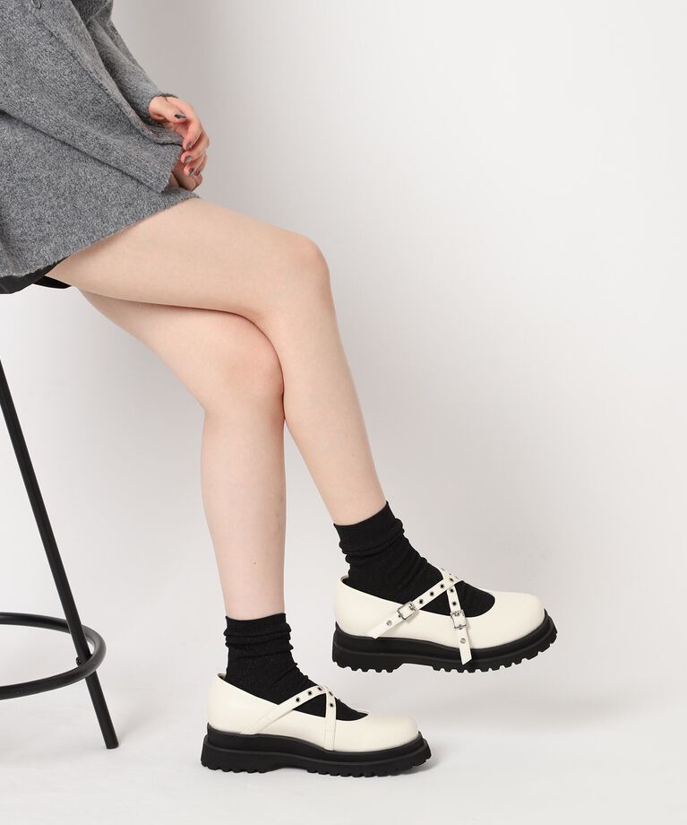 ESPERANZA「グロメットクロスストラップスニーカー」|スニーカー|