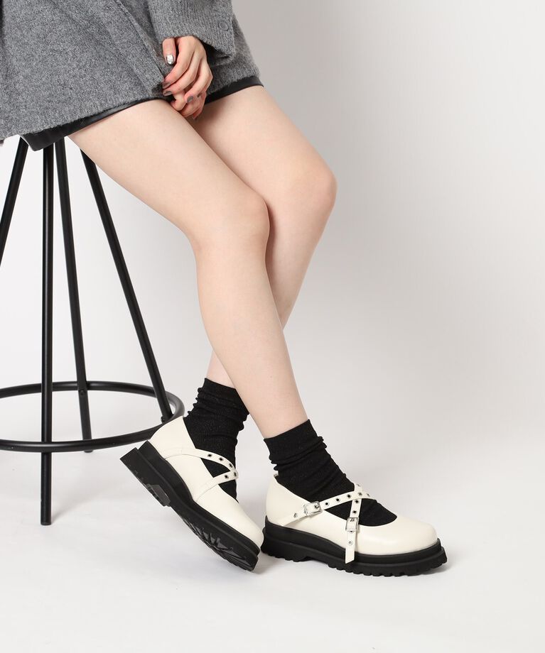 ESPERANZA「グロメットクロスストラップスニーカー」|スニーカー|