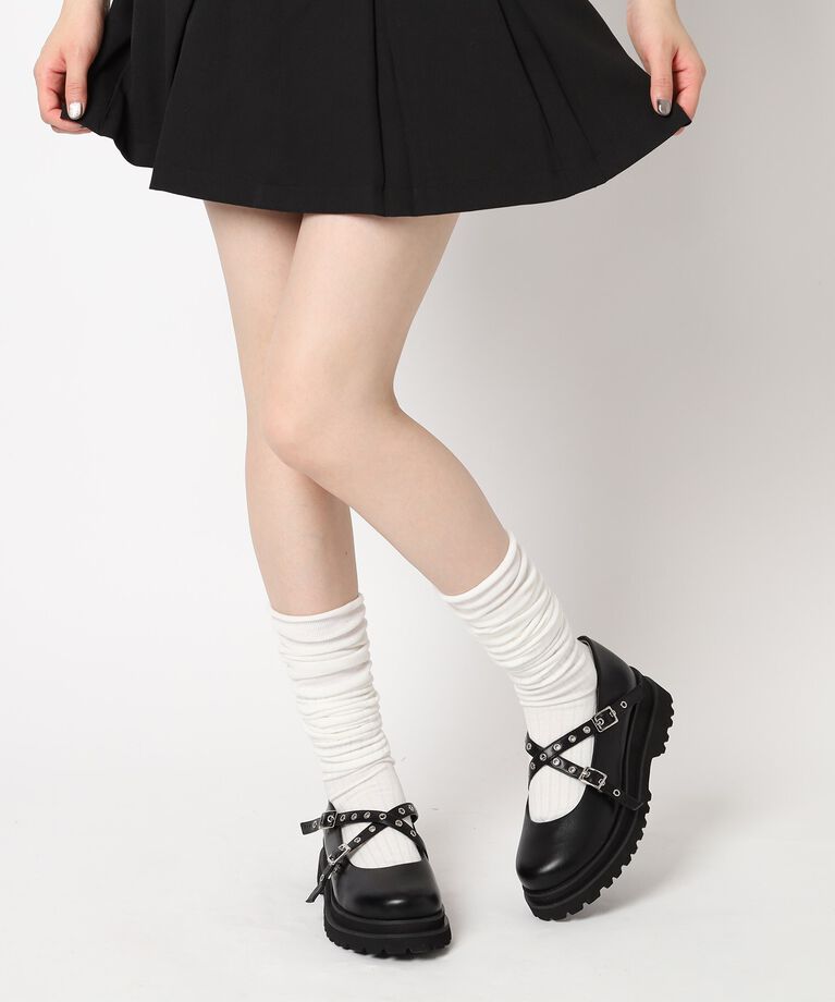 ESPERANZA「グロメットクロスストラップスニーカー」|スニーカー|