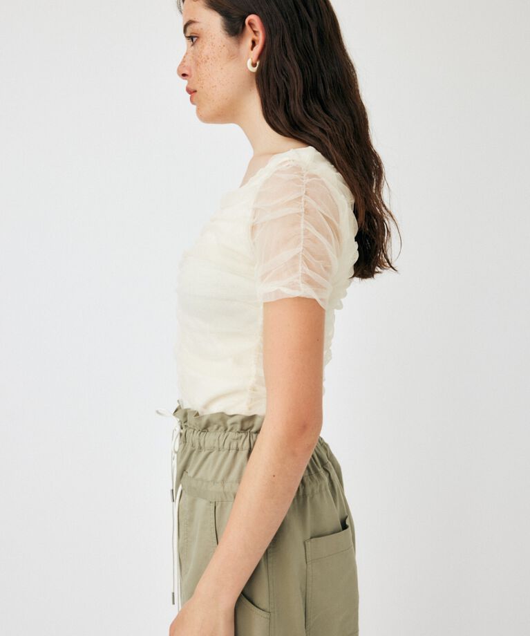 MOUSSY「CUT TULLE トップス」|Tシャツ・カットソー|