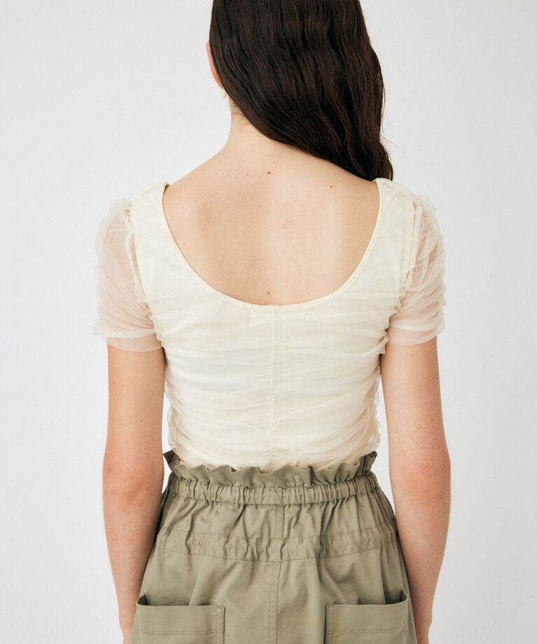MOUSSY「CUT TULLE トップス」|Tシャツ・カットソー|