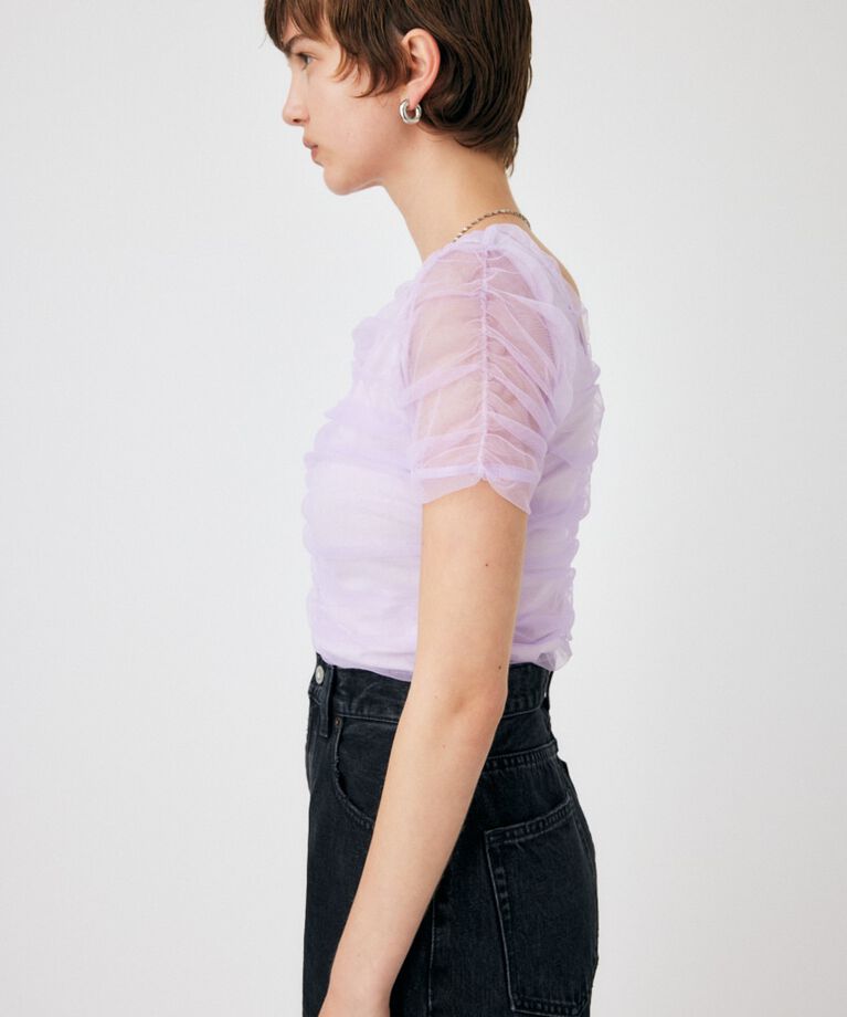 MOUSSY「CUT TULLE トップス」|Tシャツ・カットソー|