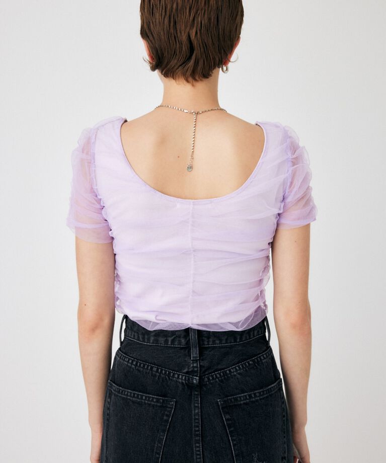 MOUSSY「CUT TULLE トップス」|Tシャツ・カットソー|