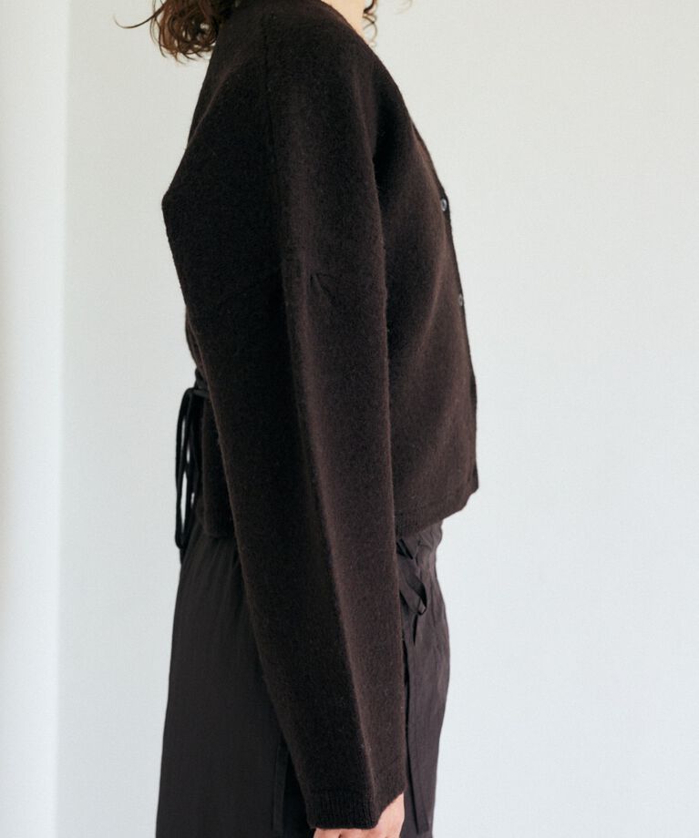 MOUSSY「WAIST TIE カーディガン」|カーディガン|