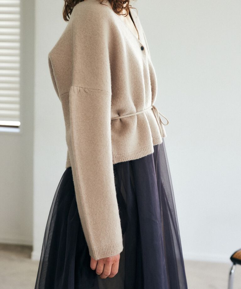 MOUSSY「WAIST TIE カーディガン」|カーディガン|