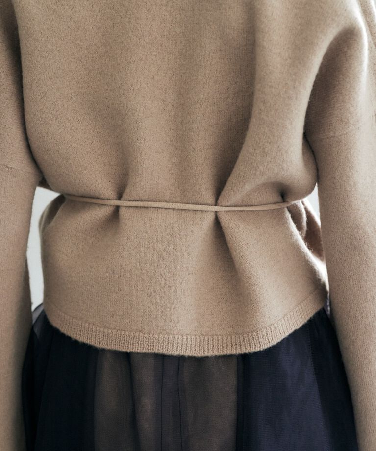 MOUSSY「WAIST TIE カーディガン」|カーディガン|