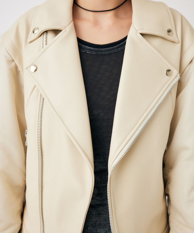 MOUSSY「FAUX LEATHER DETACHABLE ジャケット」|その他|