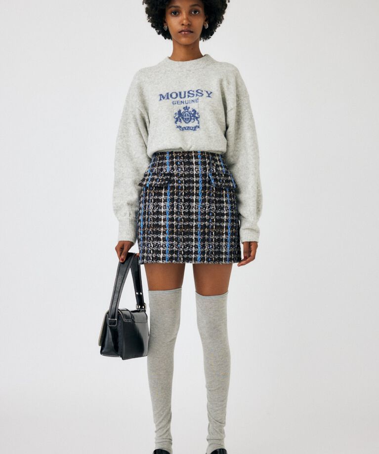 MOUSSY「NEP TWEED ミニスカート」|スカート|
