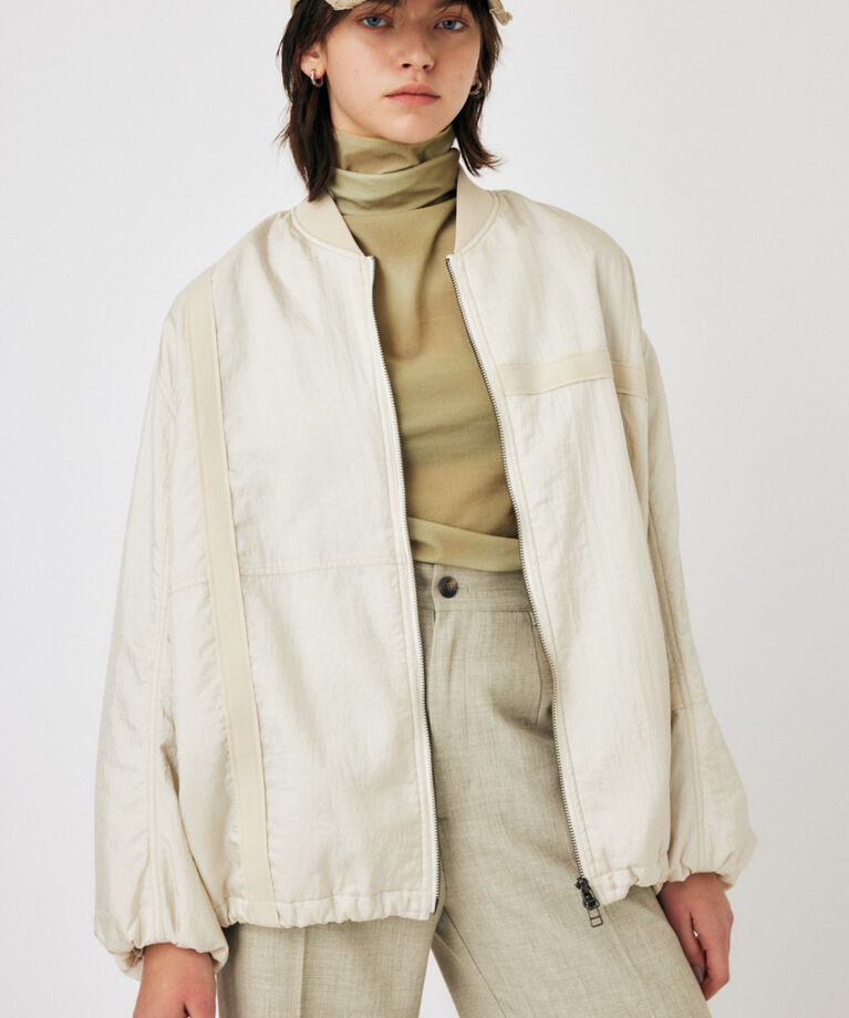 MOUSSY「BOMBER LIGHT ジャケット」|ブルゾン・スタジャン|O/WHT1
