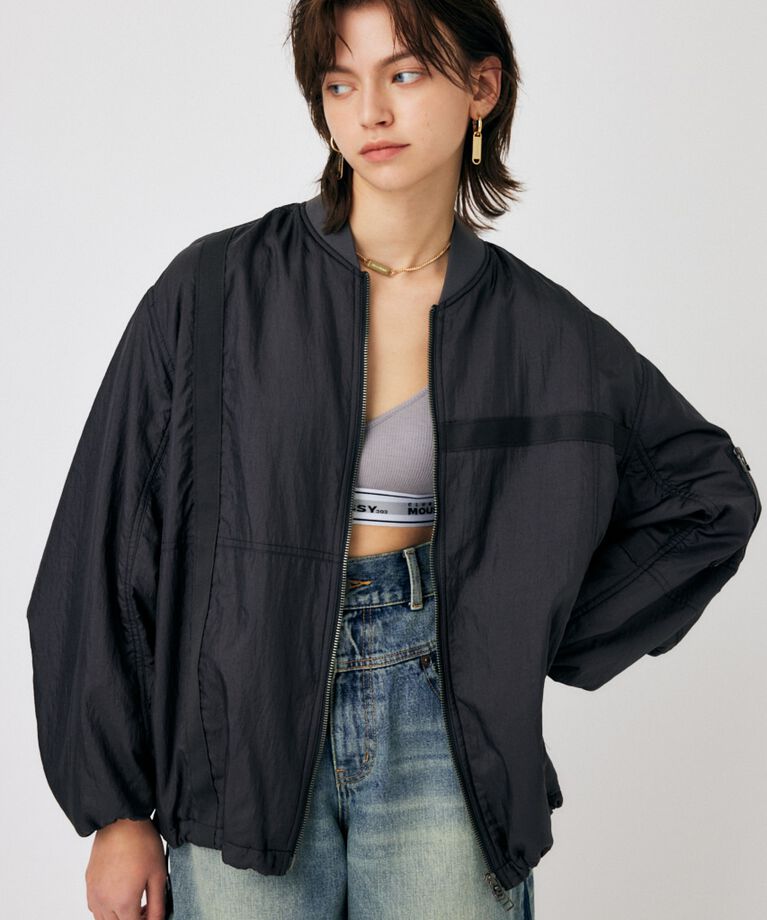 MOUSSY「BOMBER LIGHT ジャケット」|ブルゾン・スタジャン|