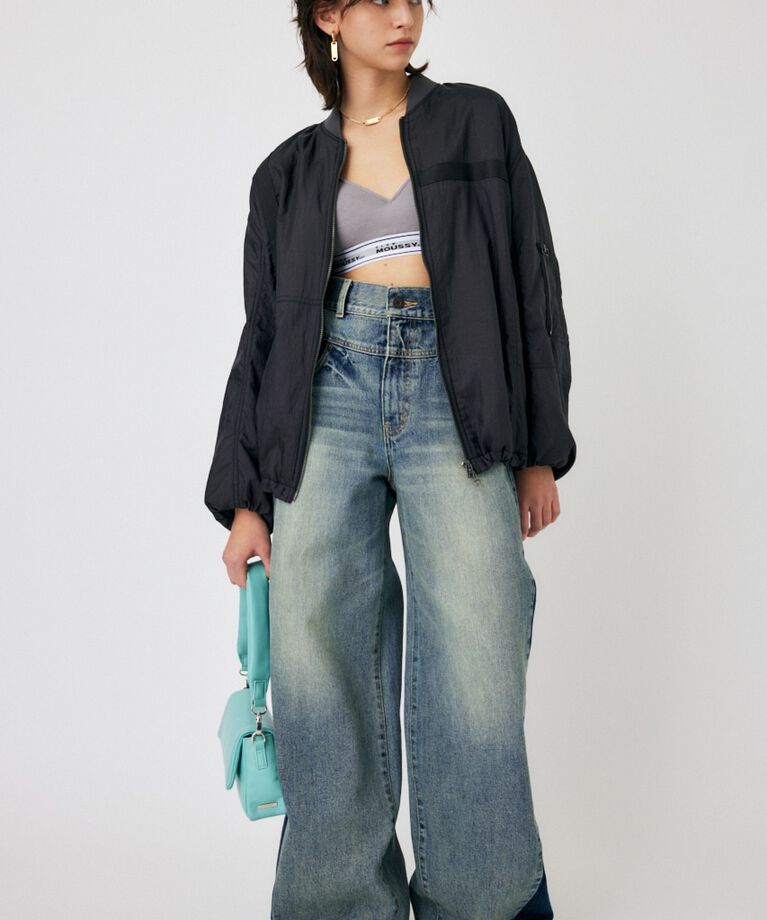 MOUSSY「BOMBER LIGHT ジャケット」|ブルゾン・スタジャン|