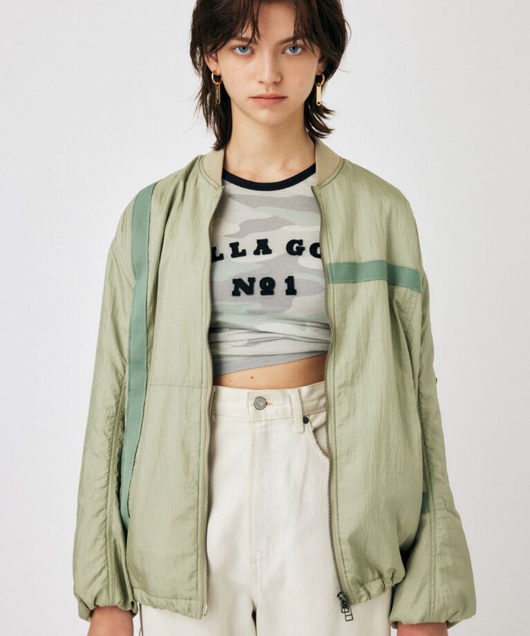 MOUSSY「BOMBER LIGHT ジャケット」|ブルゾン・スタジャン|