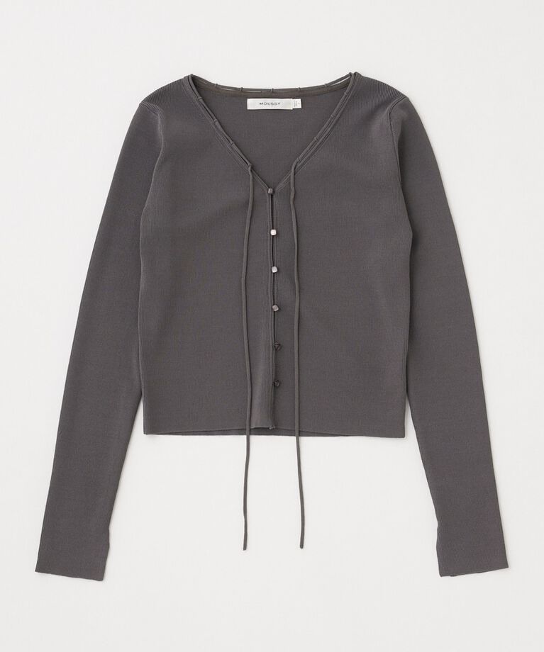 MOUSSY「LOOP ACCENT KNIT カーディガン」|カーディガン|