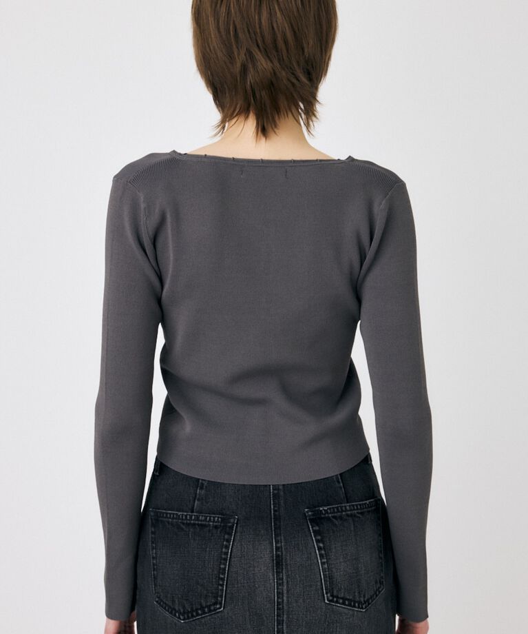 MOUSSY「LOOP ACCENT KNIT カーディガン」|カーディガン|