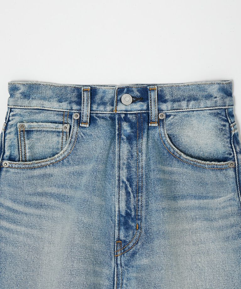 MOUSSY「HW CUT OFF ショートパンツ」|デニム|