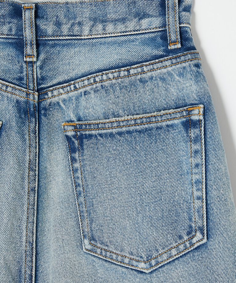 MOUSSY「HW CUT OFF ショートパンツ」|デニム|