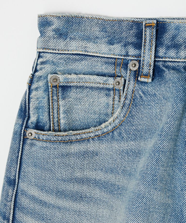 MOUSSY「HW CUT OFF ショートパンツ」|デニム|