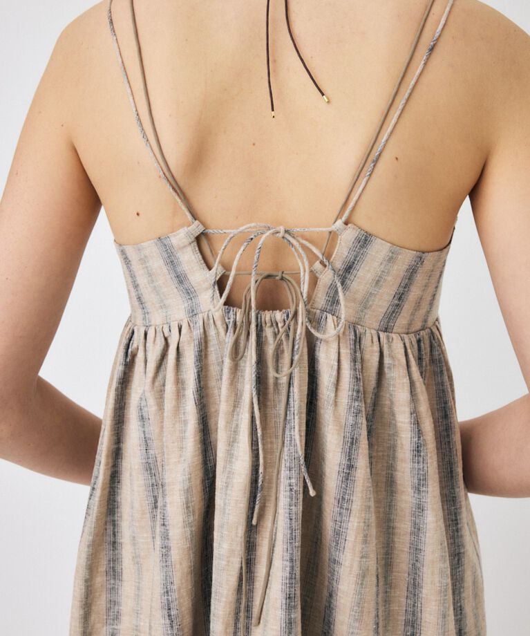 MOUSSY「SHADOW STRIPE キャミドレス」|ワンピース|