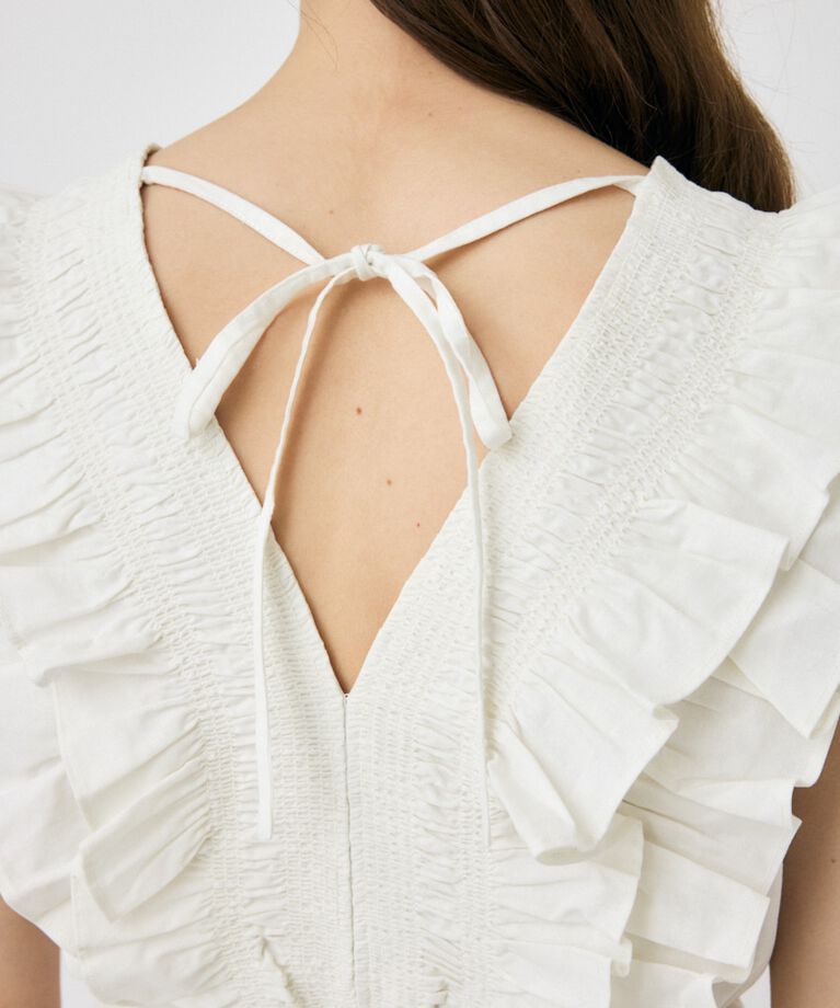 MOUSSY「SHOULDER フリルブラウス」|シャツ・ブラウス|