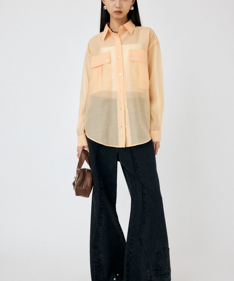MOUSSY「SHEER CARGOシャツ」|シャツ・ブラウス|