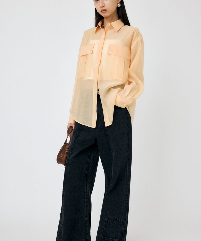 MOUSSY「SHEER CARGOシャツ」|シャツ・ブラウス|