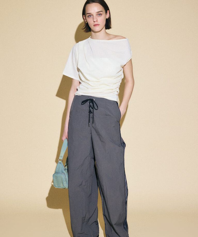 MOUSSY「ONE SHOULDER シアー TEE」|Tシャツ・カットソー|