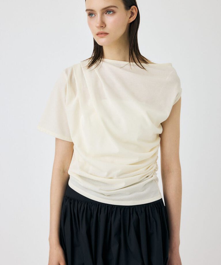 MOUSSY「ONE SHOULDER シアー TEE」|Tシャツ・カットソー|
